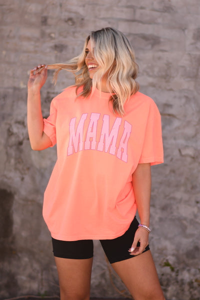 Hot Peach MAMA tee