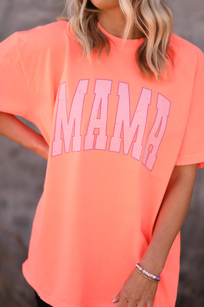 Hot Peach MAMA tee