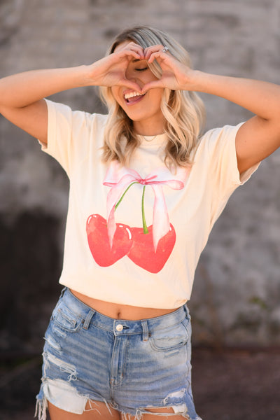 Sweet Cherry Hearts tee