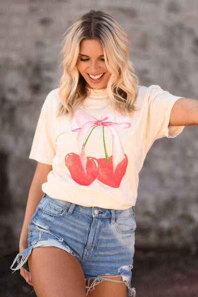 Sweet Cherry Hearts tee