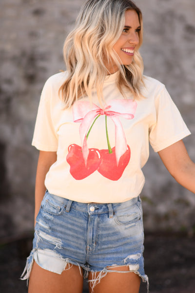 Sweet Cherry Hearts tee