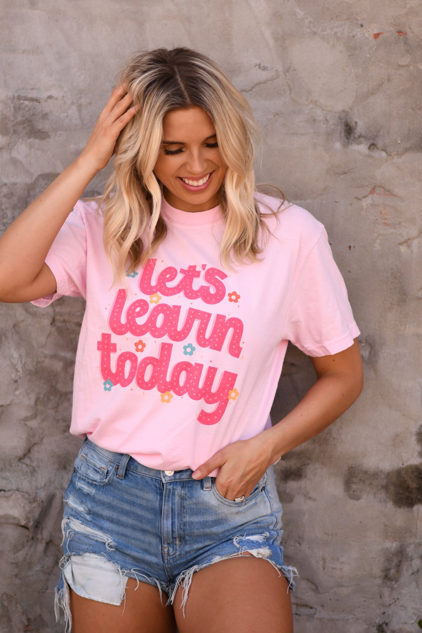 Let's Learn Today tee