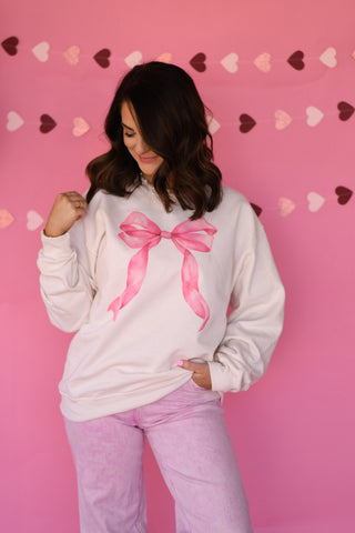 Pink Bow sweatshirt