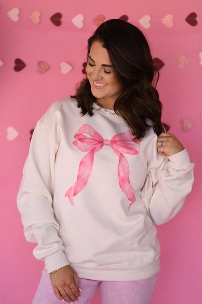 Pink Bow sweatshirt
