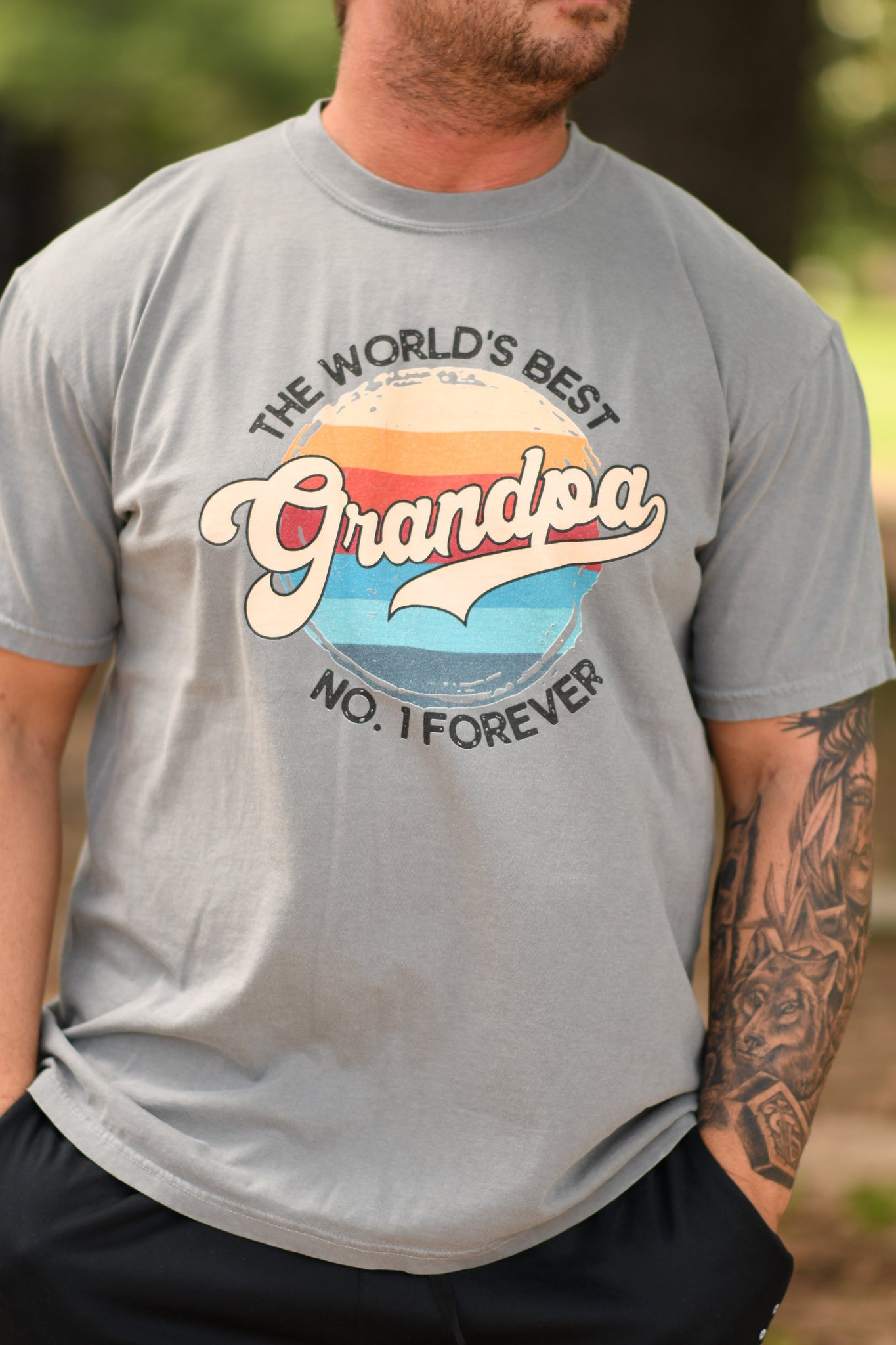 The World's Best Grandpa No. 1 Forever tee