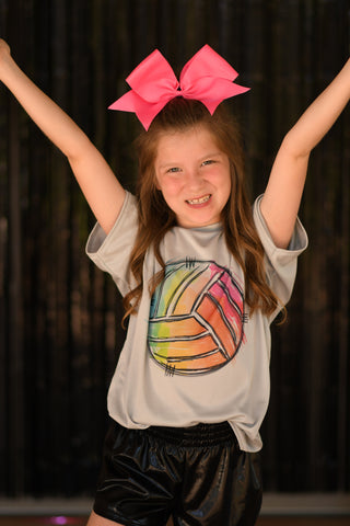 Rainbow Volleyball tee