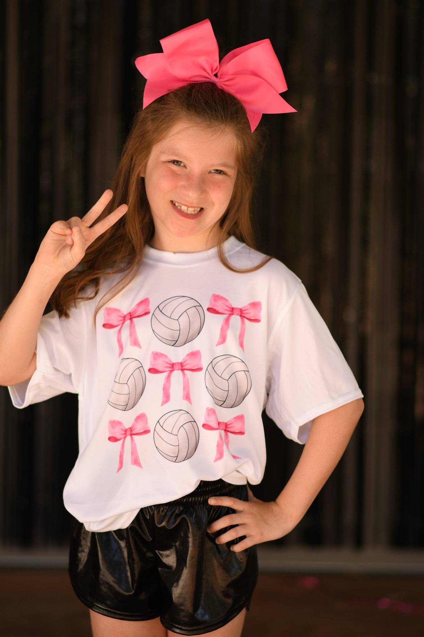 Volleyball Bow tee