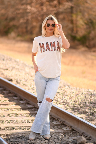 Stitched Mama tee