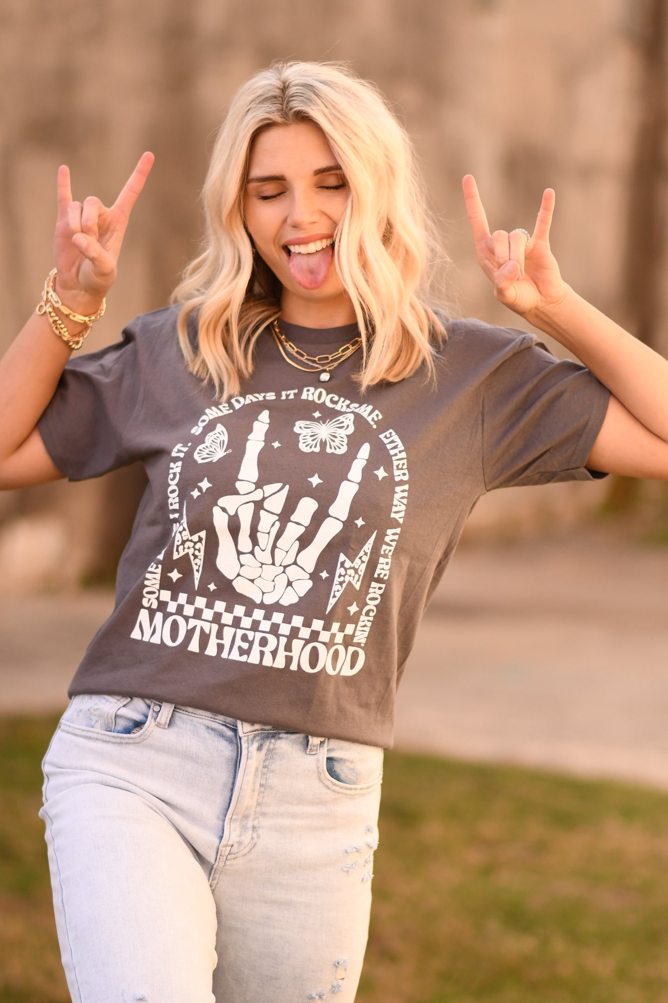 Motherhood...We're Rockin' tee