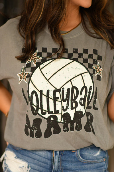 Volleyball Mama custom color tee