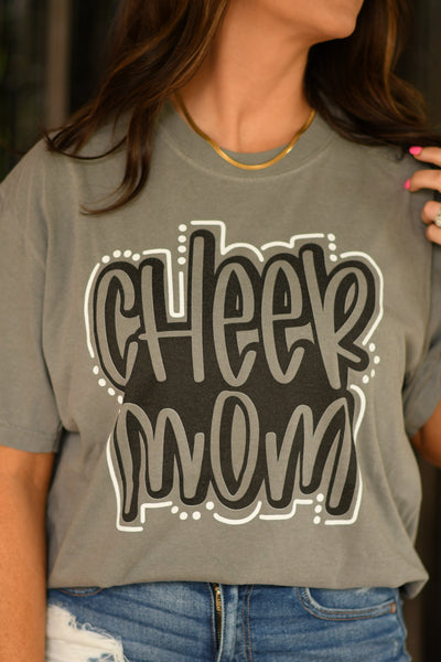 Cheer Mom custom color tee